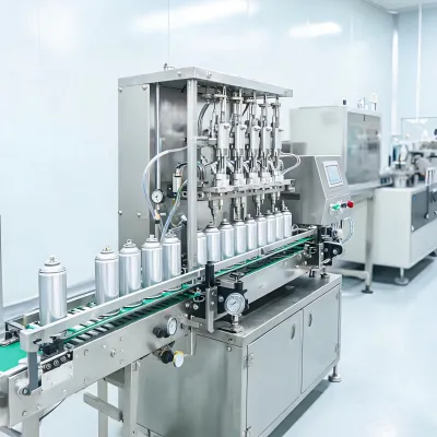 aerosol can filling machine