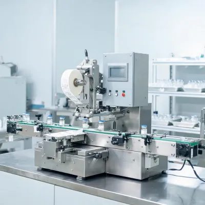 automatic vial labeling machine
